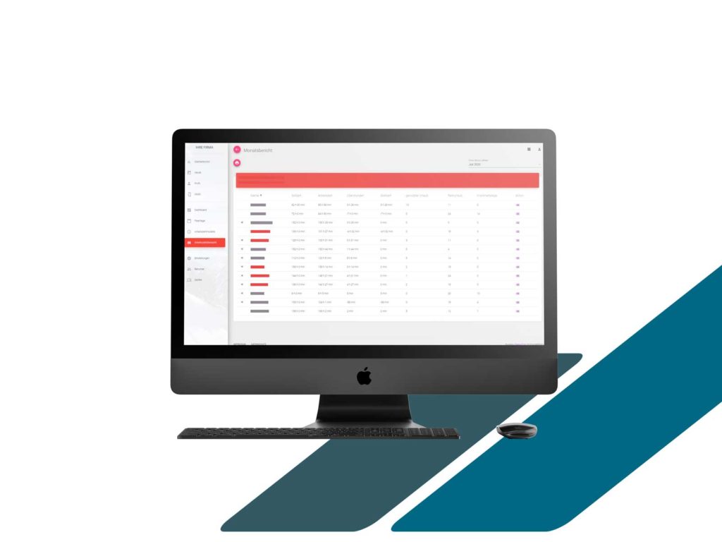 Übersichtliche Arbeitszeiterfassung und Zeiterfassungsauswertung mit Pegasus Time.